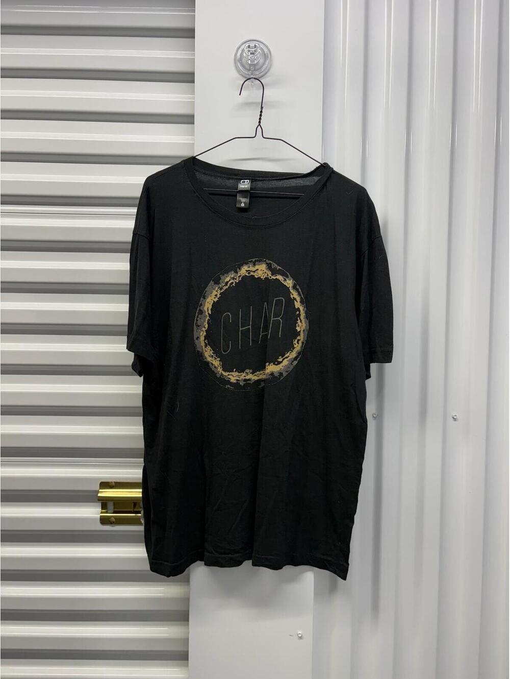 Pizology “Char” Men’s XL Black Graphic T-Shirt Alternative Soft Cotton Tee
